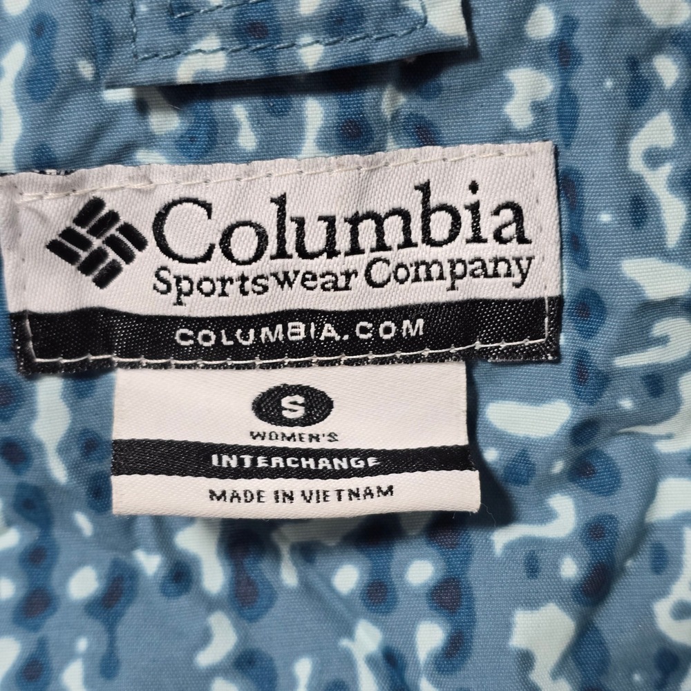 Columbia Omni Tech‎ Waterproof Breathable Hooded Jacket Women's Size S Blue - Picture 7 of 10